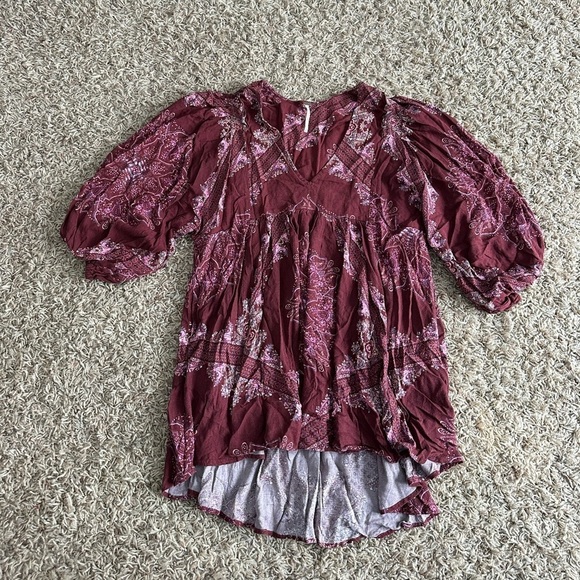FREE PEOPLE Girl Talk Tunic In Pink - Picture 4 of 6